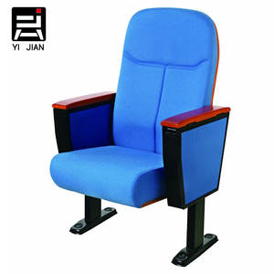 Chaises ergonomiques de théâtre de tissu moderne de <span class=keywords><strong>prix</strong></span> usine pour l'usage d'école et d'hôpital d'hôtel de cinéma - Product Image 4