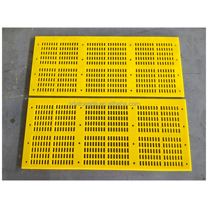 Maille durable d'écran d'écoulement de secousse de polyuréthane de MDI, élasticité élevée pour le criblage matériel humide et <span class=keywords><strong>collant</strong></span> - Product Image 2