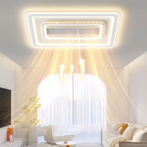 Ventilador calefactor de nuevo estilo, calentador de invierno, ventilador de techo sin aspas de cristal para sala de estar con luz y control remoto - Product Image 3