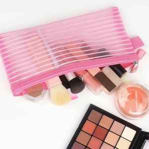 Durable and Reusable Mesh Zipper Pouch Portable Office Pencil Holder Multi-purpose Nylon Zippered Storage Bag for Makeup - Product Image 4