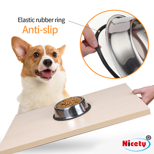 Mangkuk Makanan dan Air Hewan Peliharaan Anti-Selip dari Baja Tahan Karat 6 Ukuran Tersedia untuk Penggunaan Dalam dan Luar Ruangan Ramah Lingkungan untuk Anjing - Product Image 4