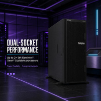 ThinkSystem ST650 V3 4U Rack Convertible Server Dual Intel Xeon Processor DDR5 Memory PCIe Gen5 Expansion