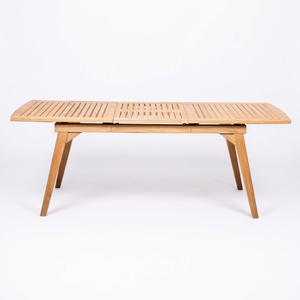Table à manger scandinave en bois rectangulaire convertible, design moderne, mobilier de maison, 4 places - Product Image 2