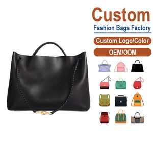 Bolso Tote de Cuero Genuino con Diseño de Nudo Metálico, Bolso de Mano y Bandolera de Gran Capacidad para Viajes Casuales, Procesamiento ODM - Product Image 1