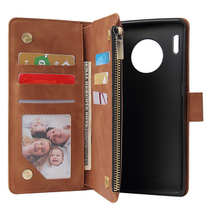 <span class=keywords><strong>Coque</strong></span> portefeuille à fermeture éclair pour <span class=keywords><strong>Huawei</strong></span> Mate 30 <span class=keywords><strong>Pro</strong></span>, housse arrière en <span class=keywords><strong>cuir</strong></span>, antichoc, pour téléphone portable - Product Image 4