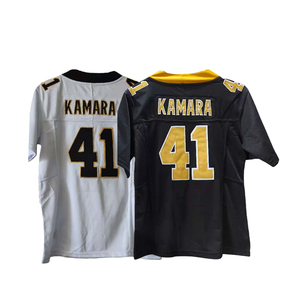Maillots de football américain pour femmes en gros, cousus, maillot de football américain 41 Kamara, New <span class=keywords><strong>Orleans</strong></span>, chemises en mesh, acceptent la personnalisation - Product Image 3