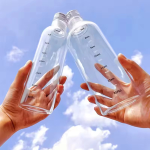 Transparent Plastic Drinkware 550ML <b>Time</b> Scale Cups Leak-Proof Clear <b>Water</b> <b>Bottle</b> for Daily Drinking - Product Image 5