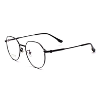 Gafas Populares para Hombre, Montura de Aleación de Titanio Metálica, Anti Luz Azul, para Uso Diario