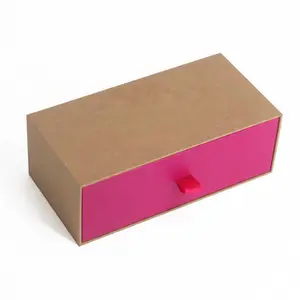 Custom High-Quality Kraft Paper Drawer Box Gift Packaging Box Cosmetics Gift Packaging Box