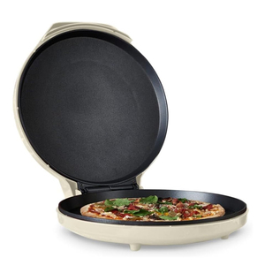 Four à pizza électrique Aifa Pierre de cuisson réfractaire ronde 1200W 110V Couvercle en acier inoxydable Pelures à pizza incluses avec la machine à pizza - Product Image 6