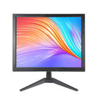 Monitor de Computadora LED LCD TFT de Escritorio de 15 17 Pulgadas con Logotipo OEM, Pantalla de PC de 1280x1024, Entrada VGA H-D-MI AV USB, 12V 24V DC para Oficina POS