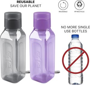 Portable Eco-Friendly 550ml <b>Plastic</b> Handheld <b>Cup</b> with Straw for Outdoor Sports Daily Use Students Press-Flip Design Space-Themed - Product Image 5