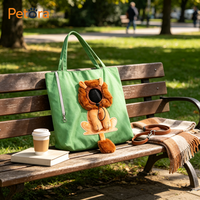 Sac de transport pour animaux de compagnie Petora en toile confortable, design à tête en extérieur, pour les voyages de courte distance et les sorties quotidiennes décontractées