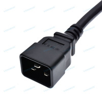 Câble d'extension d'alimentation industriel étanche IEC 60320 C20 à 32A 2P+PE IEC 60309 IP67 bleu