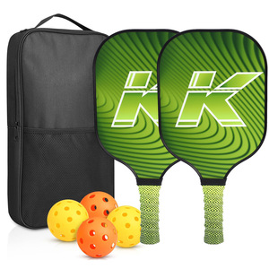 Pickleball Paddles Set With <b>Backpack</b> And Balls Fiberglass Lightweight <b>Training</b> Equipment Standard Shape Mesh Bag Included - Product Image 4