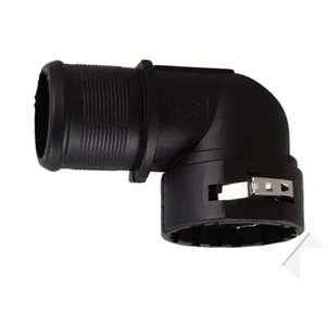 ข้อต่อท่อน้ำ Hyundai 254851J000 พลาสติกสีดำ ข้อต่อโค้ง 90 องศา สำหรับ Elantra Accent Sonata - Product Image 3