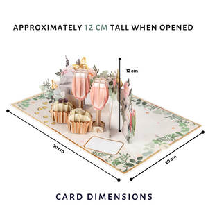 Magnifiques cartes 3D Pop-up « Célébrez l'Amour » – Design artisanal de chef-d'œuvre pour anniversaire, mariage, cadeau romantique - Product Image 6