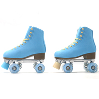 Patins à roulettes réglables pour enfants avec châssis en PU, roues extérieures, roulements ABEC-7 et maille en cuir durable