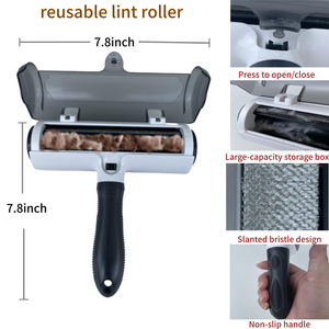 OEM Pet Dog Cat Grooming Comb Portable Removable Reusable <b>Lint</b> Pet Hair Remover <b>Roller</b> Cleaner Brush for Cat <b>Lint</b> Cleaning Tool - Product Image 5