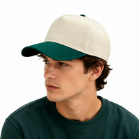 Gorras de Béisbol Unisex Personalizadas con Bordado 3D, Estructuradas, de 5 y 6 Paneles, de Dos Tonos, con Logotipo Bordado, de Algodón, para Hombre