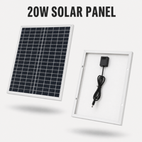Panneau solaire monocristallin de qualité A, OEM d'usine, petite puissance, 5W 10W 20W 50W 60W 80W 100W, 12V 18V, module PV portable