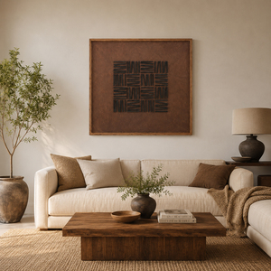 Arte en Relieve de Madera Contemporáneo, Pintura al Óleo Pintada a Mano sobre Lienzo, Obra de Arte Texturizada, Arte Abstracto Minimalista para Pared, Decoración del Hogar - Product Image 2