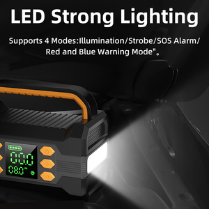 Compresseur d'air portable 4-en-1 1000A, démarreur de batterie 150PSI 12V, charge rapide USB, écran numérique, <span class=keywords><strong>booster</strong></span> de batterie moto/voiture - Product Image 4