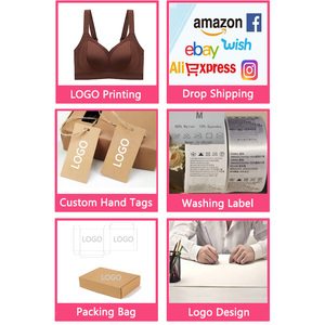 บราโยคะไร้โครงสำหรับผู้หญิง แบบดันทรง 34 36 38 40 42 คัพ <span class=keywords><strong>BCDE</strong></span> ผ้าเนื้อแน่น ป้องกันแบคทีเรีย ระบายอากาศได้ดี สายกว้าง 2.5 ซม. ใส่ได้ทุกวัน - Product Image 6