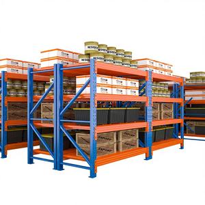 Estantería Industrial de Servicio Medio, Duradera, Multicapa, de Acero Laminado en Frío, con Recubrimiento en Polvo, Sin Pernos, Ajustable, con Protección Contra la Corrosión, para Almacenes - Product Image 1