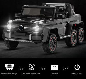 Coche <span class=keywords><strong>de</strong></span> juguete eléctrico exclusivo para bebé, vehículo eléctrico <span class=keywords><strong>de</strong></span> seis ruedas con maletero y certificado para niños, con asiento doble - Product Image 6