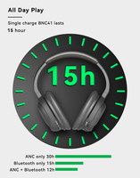 Casque Bluetooth 5.3 supra-auriculaire avec puce CSR8645, son stéréo AptX AAC, autonomie prolongée, suppression du bruit, micro intégré, pliable