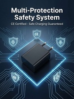 Cargador de Pared Compacto de Alta Velocidad y 20W PD, Tipo-C, Resistente al Fuego, para Laptop, Reloj Inteligente, Viajes de Negocios