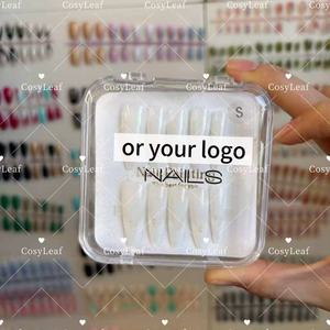 <span class=keywords><strong>Uñas</strong></span> de Gel 3D Estilo Punk, Personalizadas de Fábrica, Forma Almendrada, Plateadas, Pintadas a Mano, con Dijes Esculpidos en 3D, <span class=keywords><strong>Uñas</strong></span> Acrílicas de Cobertura Completa, Punta de Uña Cruzada - Product Image 6