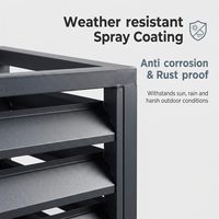 Conception personnalisée, moderne, protection de la vie privée en extérieur, imperméable, découpe laser 3D, couverture de climatiseur en aluminium pour hôtel
