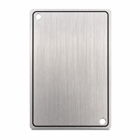 Plaque métallique personnalisée étanche avec code QR, plaque d'identification en aluminium vierge pour l'identification des équipements industriels