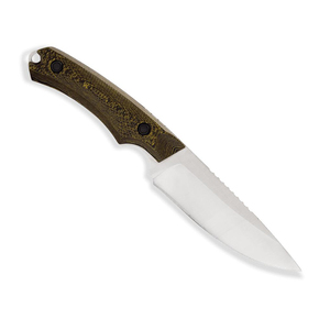 Coltello a Lama Fissa in Acciaio Inossidabile per Caccia e Campeggio con Manico in Micarta, Lama D2, Fodero in Pelle - Disponibile per OEM e Fai-da-te - Product Image 3