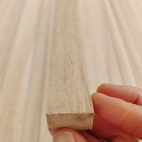 Barres triangulaires en bois massif de Paulownia, décoration de meubles haut de gamme modernes pour usage hôtelier, surface lisse, différentes tailles
