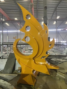 Tùy Chỉnh Lớn Ngoài Trời Sang Trọng Thép Không Gỉ Trang Trí Sân Vườn Trừu Tượng Phượng Nghệ Thuật Thép Không Gỉ Trang Trí Điêu Khắc - Product Image 6