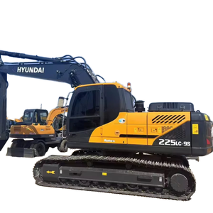 Excavatrice sur chenilles Hyundai 225LC-9S d'occasion bien entretenue, boîte de vitesses Cummins, puissance élevée, assemblage d'origine, pour travaux de terrassement intensifs - Product Image 1