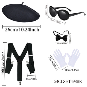 PESENAR 1950s Ensemble d'accessoires et d'accessoires pour artistes mime 5 pièces - Product Image 2