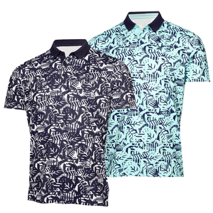 Chemises polo de performance de qualité supérieure, à manches courtes, imprimées, avec logo personnalisé, 90% polyester, 10% élasthanne - Product Image 2
