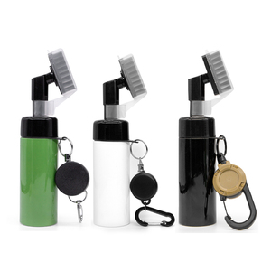 Brosse de nettoyage pour clubs de golf avec logo personnalisé, accessoires de golf portables, grande brosse <span class=keywords><strong>à</strong></span> poils en nylon, bouteille <span class=keywords><strong>à</strong></span> presser - Product Image 1