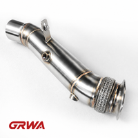 GRWA Downpipe Catalyzed N55 3.0T SS304 3.0 Pouces pour BMW F07 535i X5 E70 F15 X6 E71 F16 Downpipe d'échappement Performance