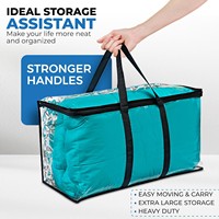 Texpack fil cadre impression Pvc sac de literie clair Pvc sac pour draps fermeture éclair couette transporteur poignée couette sacs d'emballage en plastique
