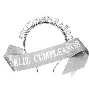 Nouveau Bandeau Cheveux Espagnol Ceinture d'épaule <span class=keywords><strong>Anniversaire</strong></span> Livraison en 48h <span class=keywords><strong>Pack</strong></span> Fête Accessoires de Fête Plastique Pailleté Bronzant - Product Image 5