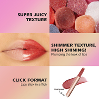 Gloss à lèvres teinté nourrissant, texture soyeuse naturelle vegan longue durée, super juteux, rose, marque privée