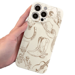 Funda Protectora Rígida para Teléfono Móvil con Diseño de Botas, Hombre, Gorra, Guitarra, Foto, Proceso de Impresión, para iPhone 8, X, Xr, Xs, 11, 12, 13, 14, 15, 16, 17 Pro Max - Product Image 5