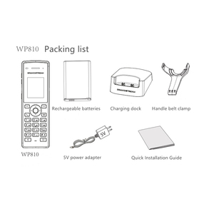 Wifi <span class=keywords><strong>IP</strong></span> điện thoại Grandstream PTT multicast intercom thiết bị đầu cuối wp810 cầm tay không dây <span class=keywords><strong>IP</strong></span> điện thoại - Product Image 6