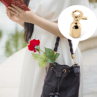 Meilleure vente mousqueton en métal pour femme sac à main gland capuchon d'extrémité de ceinture capuchon d'extrémité de sangle