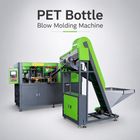 Machine de soufflage de bouteilles en plastique PET avec PLC et composants, haute productivité, moulage par étirage-soufflage